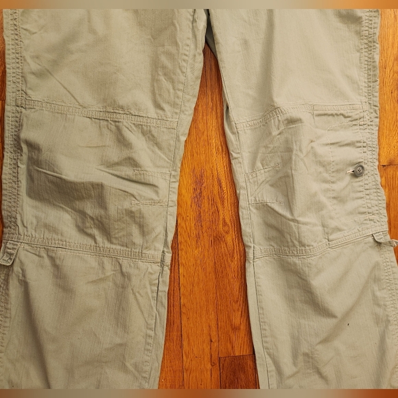 Eddie Bauer Women's Light Blue Turquoise Cargo Pants 100% Cotton Size 18 Tall - Picture 16 of 16